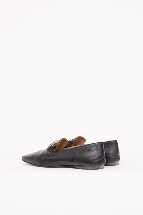 Hermes Leather Time Buckle Loafer