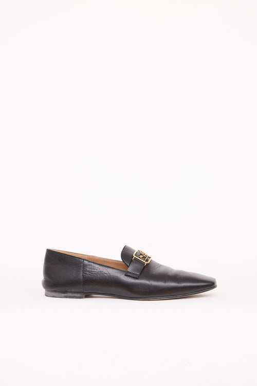 Hermes Leather Time Buckle Loafer