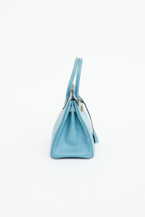 Hermès 2004 Bleu Jean Epsom Birkin 30 Bag
