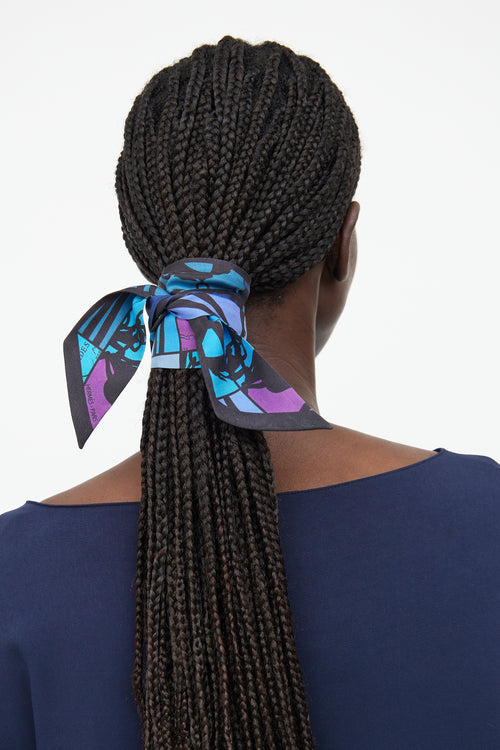Hermès Blue & Purple Brides De Gala Twilly