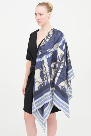 Hermès Silk Couvertures et Tenues Shawl