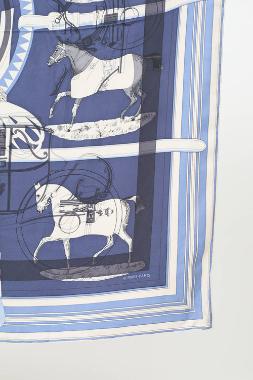 Hermès Silk Couvertures et Tenues Shawl