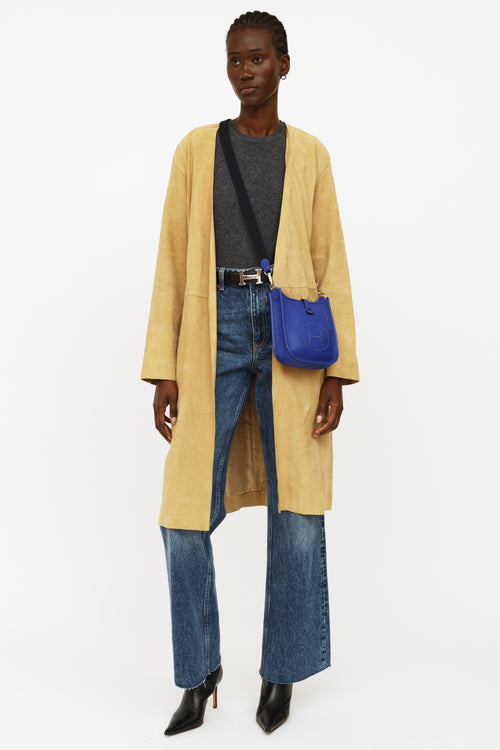 Hermès Evelyne Clemence Mini Bleu Electrique TPM Bag