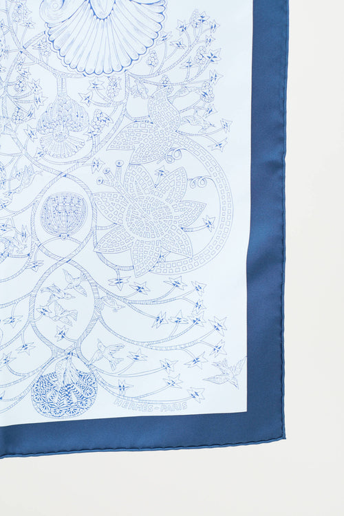 Hermès Silk Légendes De L'arbre 90 Scarf