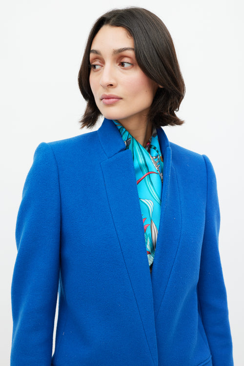 Hermès Blue & Multicolour La Marche du Zambezi 90 Scarf