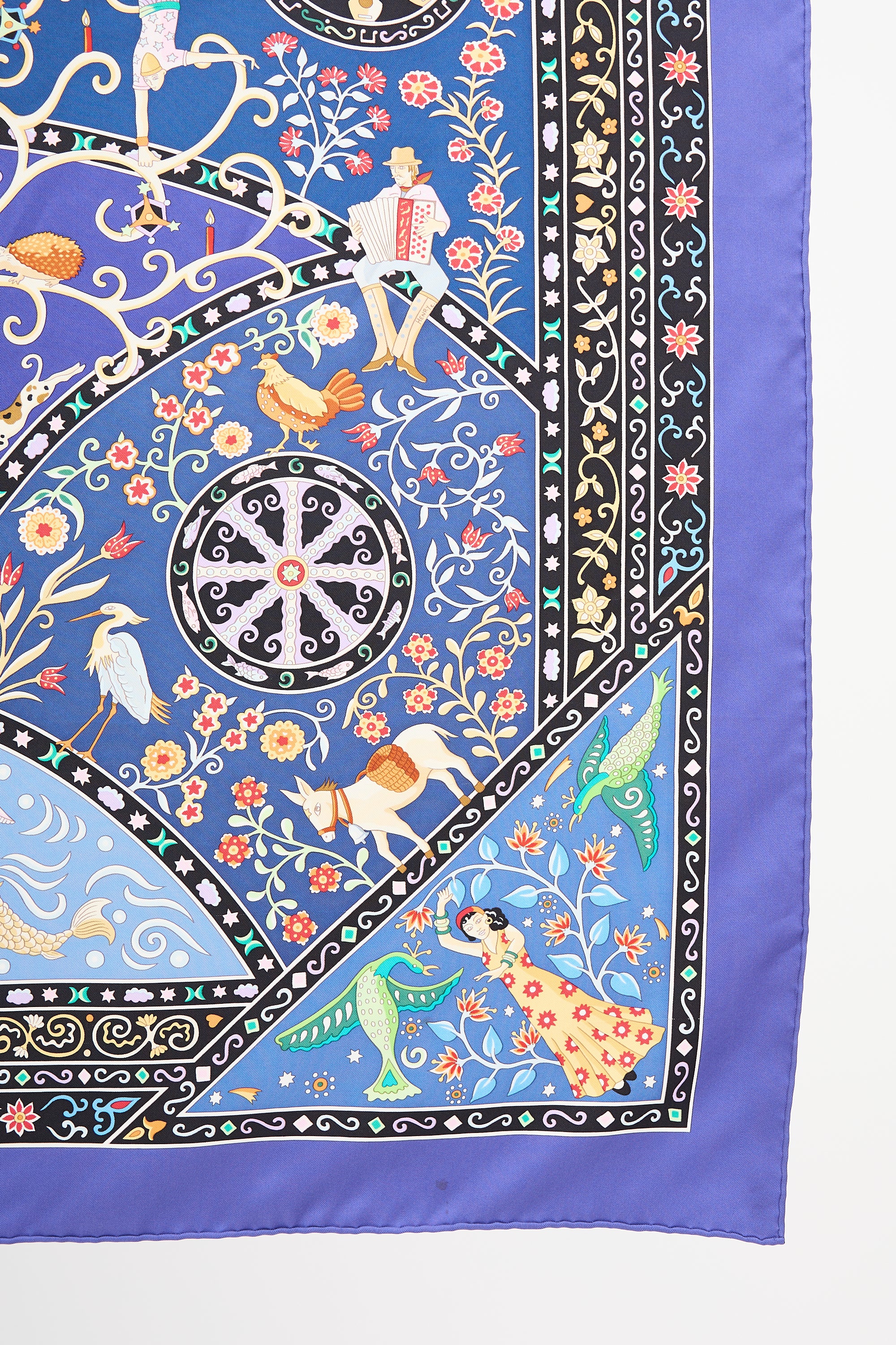 Hermès Silk Peuple Du Vent 90 Scarf