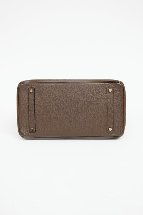 Hermès Cocoa Togo Birkin 35 Bag