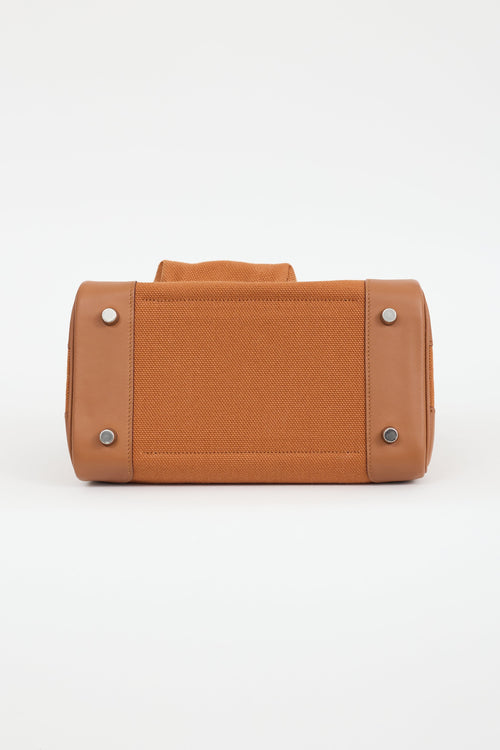 Hermès 2022 Gold Toile Goeland & Swift Leather Birkin Cargo 25 Bag