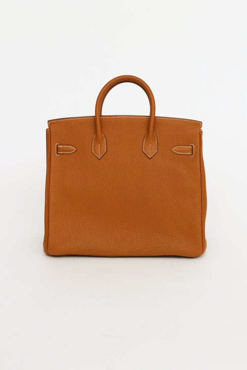 Hermès Haut à Courroies Birkin 32mm Gold Fjord Leather Bag