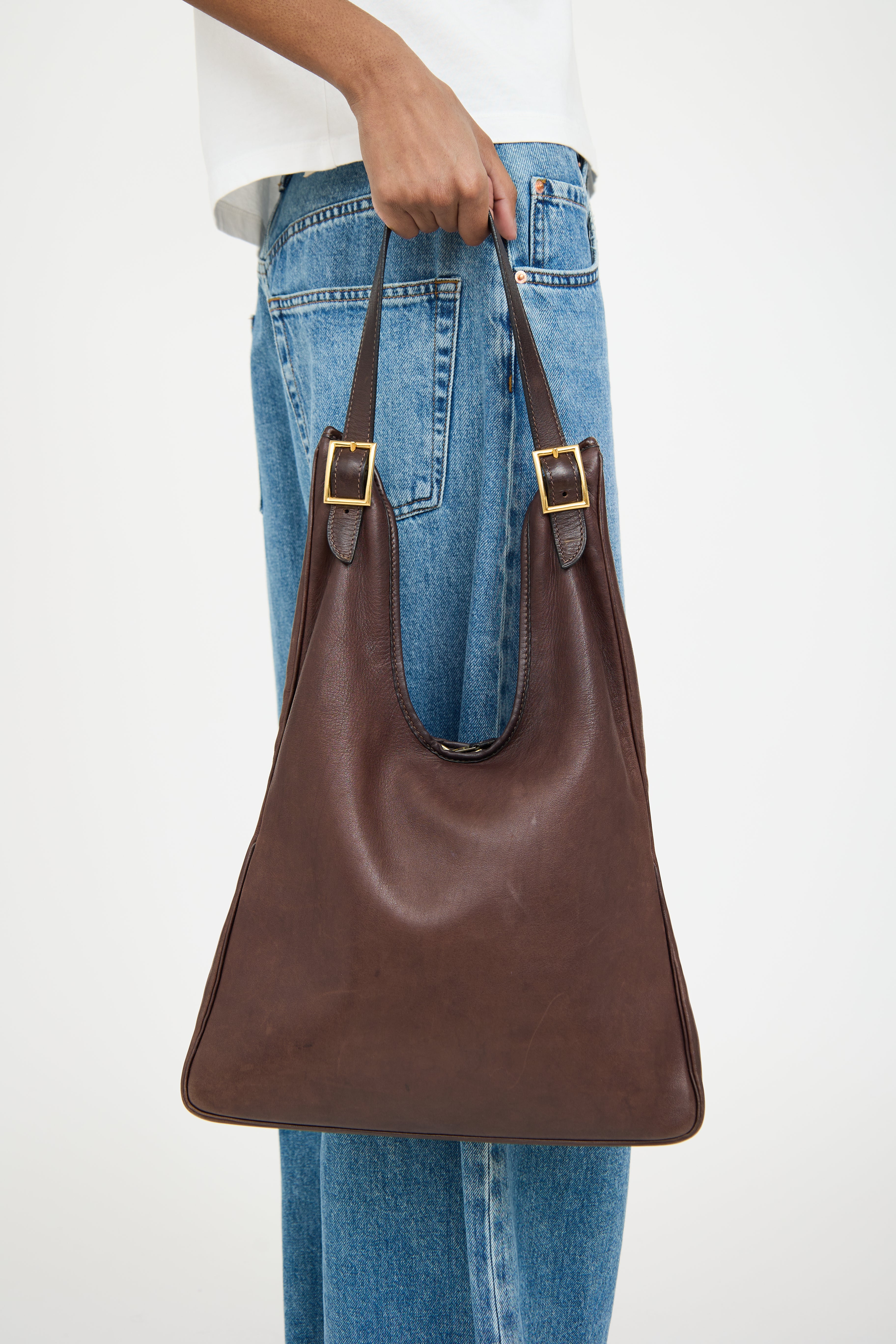 Hermès Brown Massai Shoulder Bag