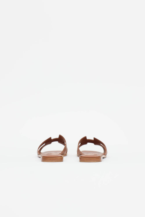 Hermès Box Leather Oran Sandal
