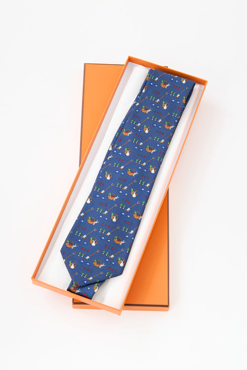 Hermès Silk Garden Tie