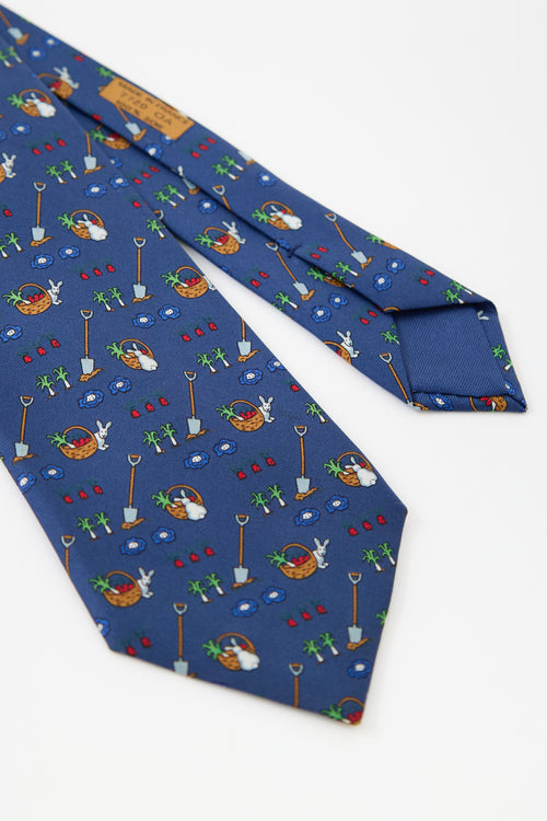 Hermès Silk Garden Tie
