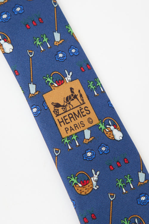 Hermès Silk Garden Tie