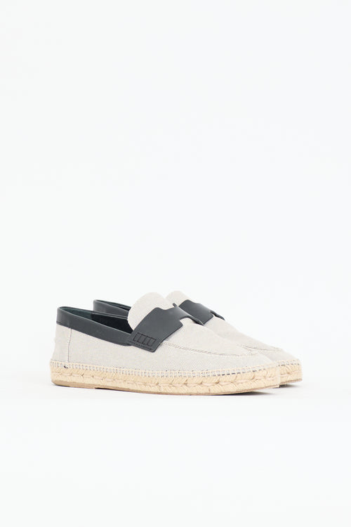 Hermès Canvas Trip Espadrille Flat