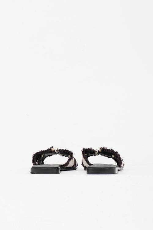 Hermès Canvas Oran Sandal