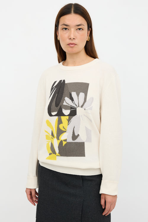 Hermès Cashmere Floral Sweater