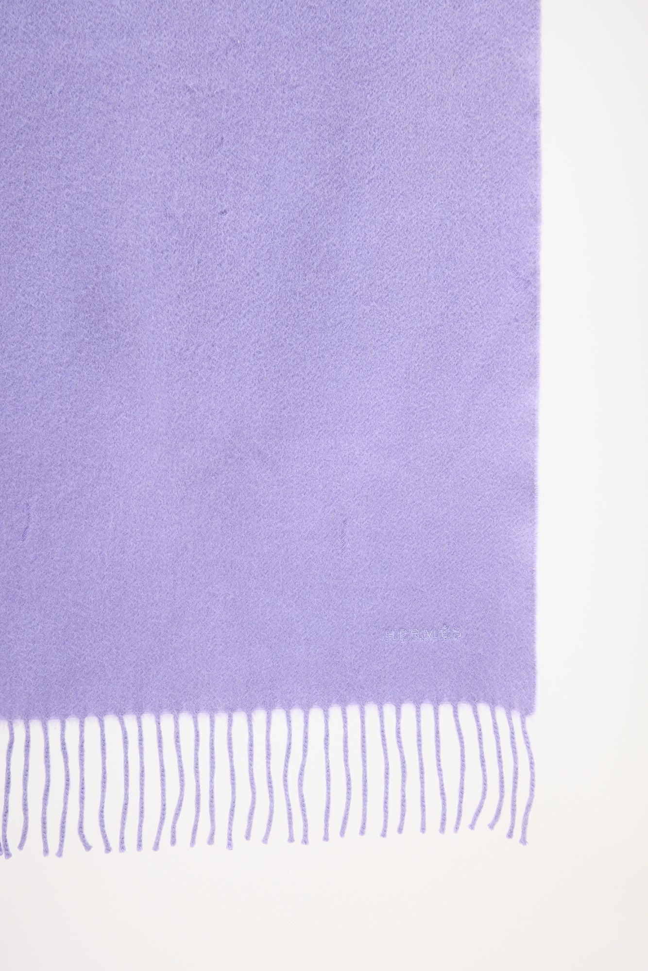 Hermès Cashmere Fringe Scarf