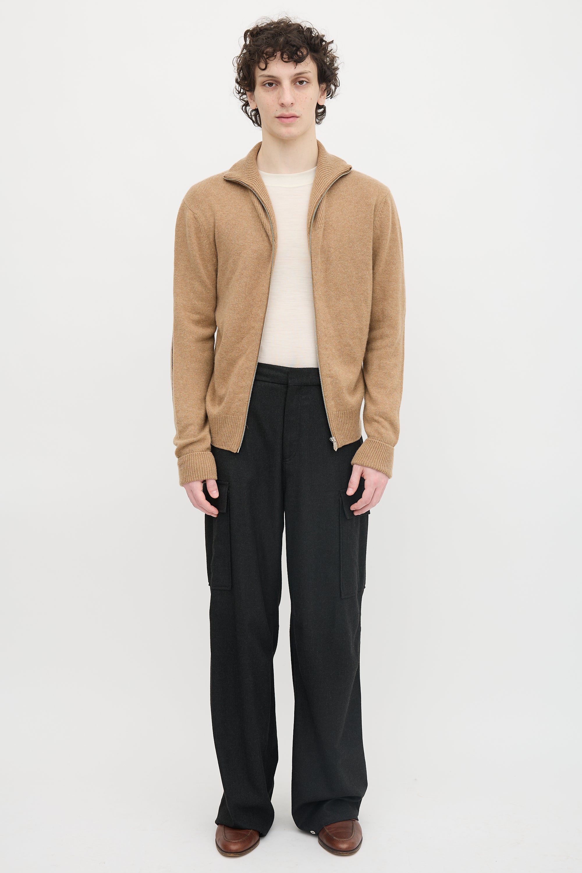 Hermès Cashmere Chain D'Ancre Zip Sweater