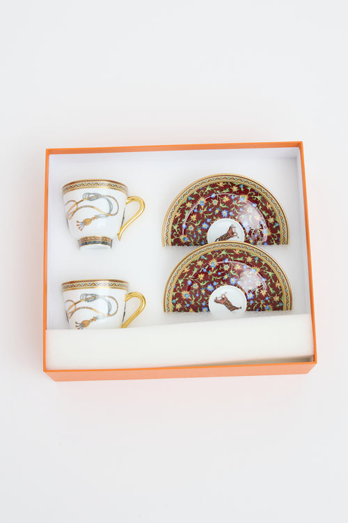 Hermès Multi Cheval D'Orient Cup & Saucer Set