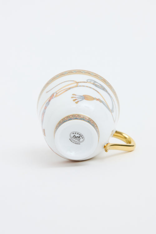 Hermès Multi Cheval D'Orient Cup & Saucer Set