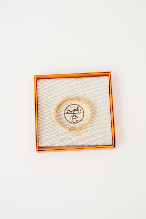 Hermès Craie & Gold Clic H Bracelet