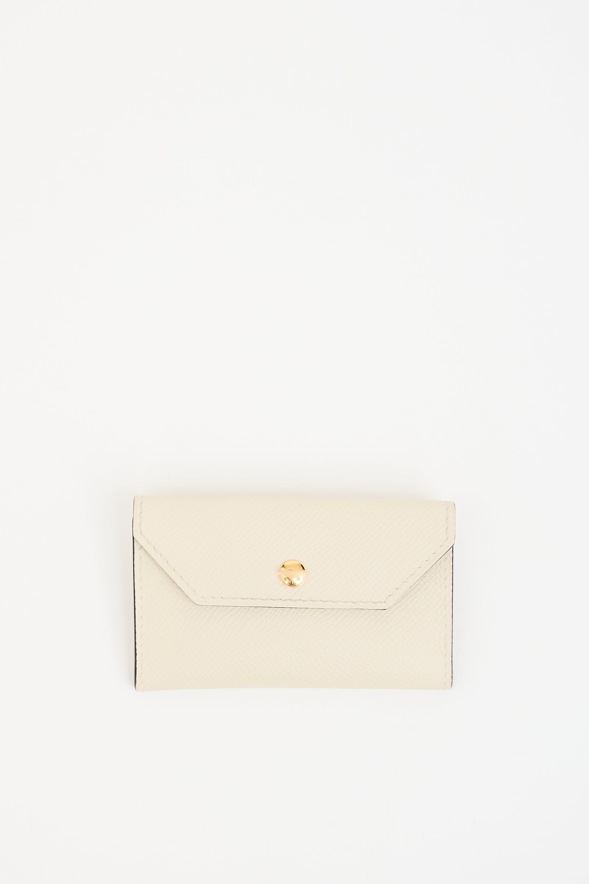 Hermès Crae Epsom Leather Buttoned Pouch