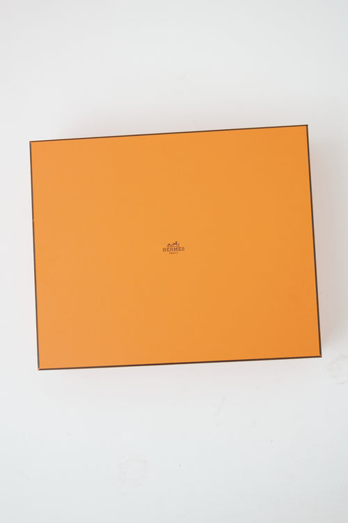 Hermès Grey Ecru & Gris Fonce Avalon Blanket