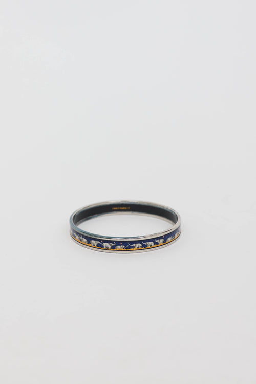 Hermès Enamel Printed Bangle