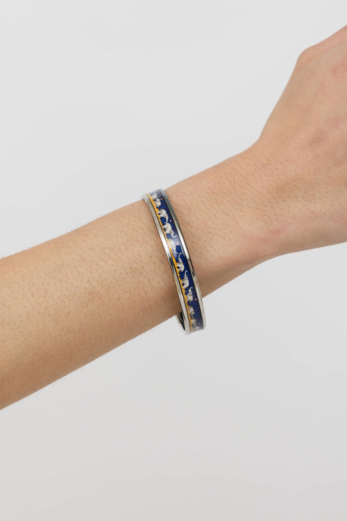 Hermès Enamel Printed Bangle