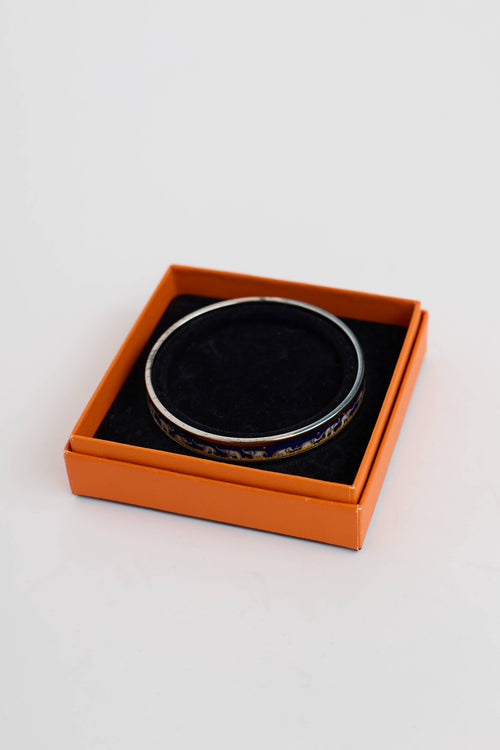 Hermès Enamel Printed Bangle