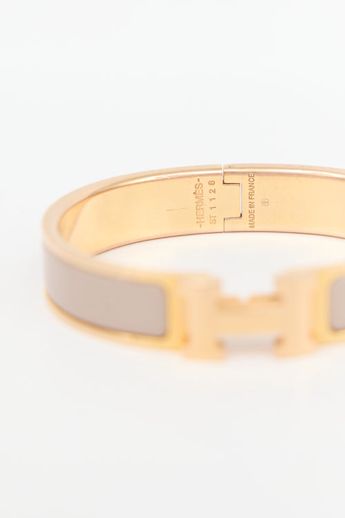 Hermès Enamel Clic H Bracelet