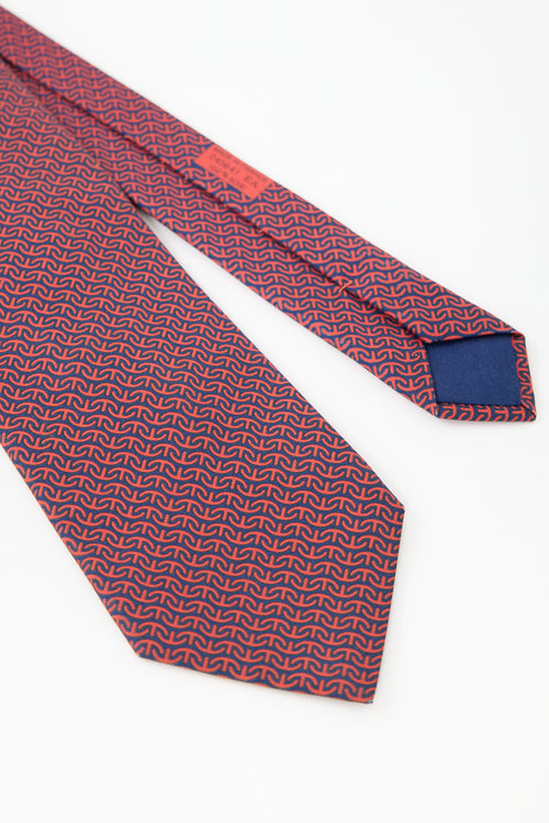 Hermès Silk Geometric Tie