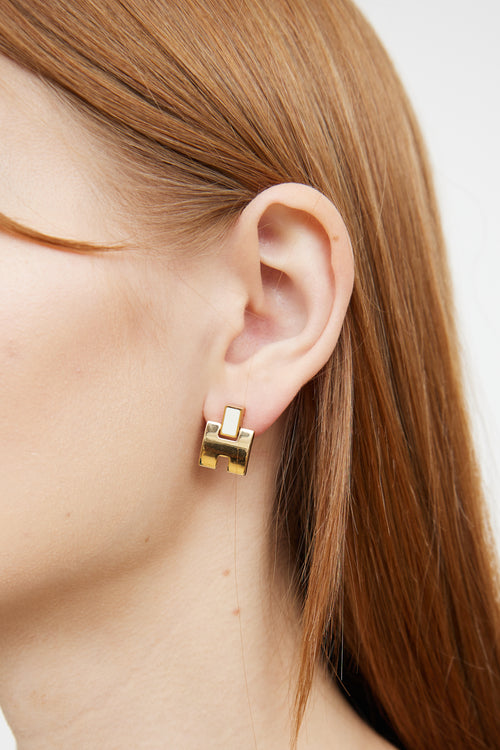 Hermès Enamel Irene Earrings