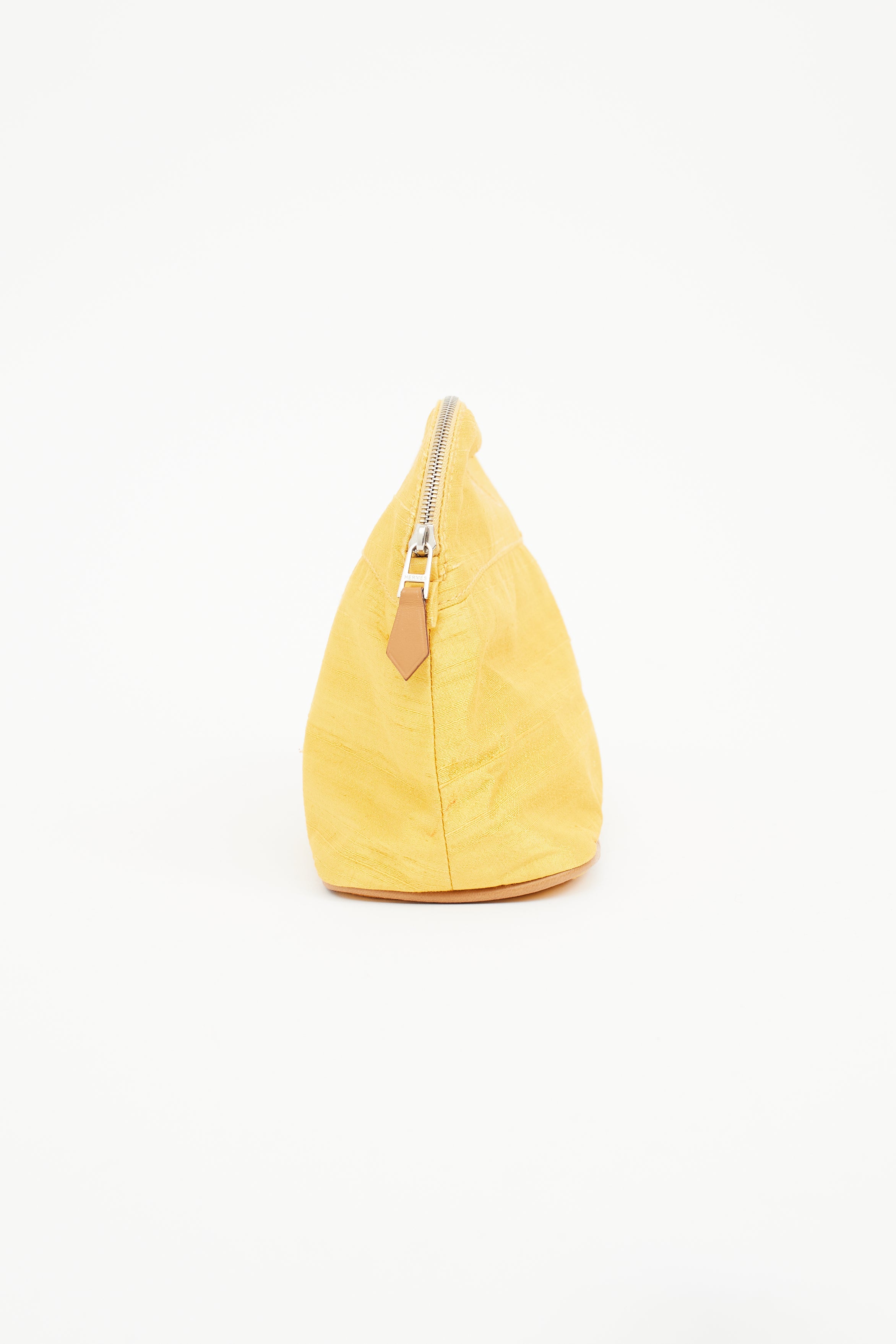 Hermès Gold Bolide Silk Pouch Case