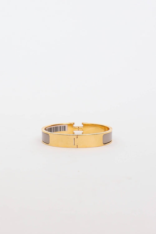 Hermès Marron Glace Clic Clac Bracelet