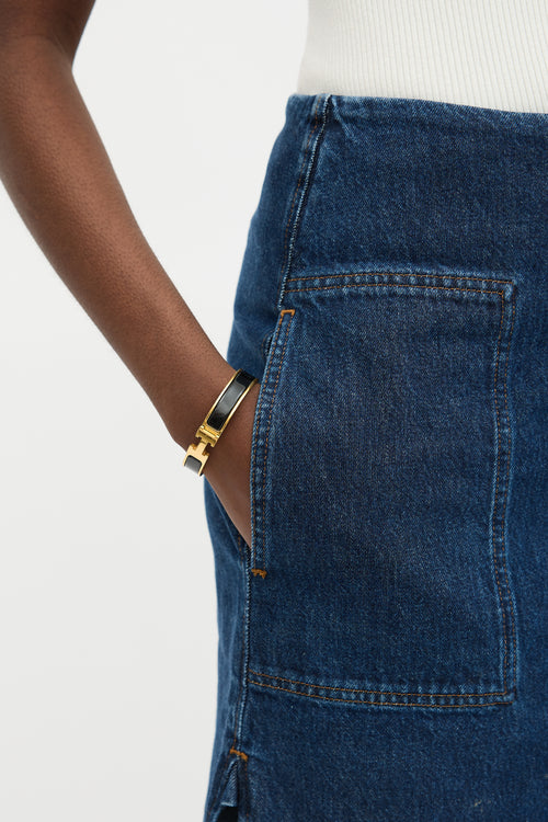 Hermès Gold Plated Clic H PM Bracelet