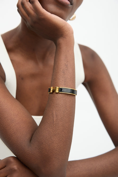 Hermès Gold Plated Clic H PM Bracelet