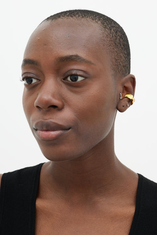 Hermès Gold & Yellow Olympe Ear Cuff