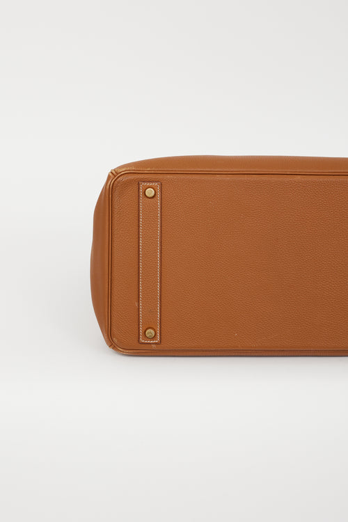 Hermès 2002 Gold Clemence Leather Birkin 40 Bag