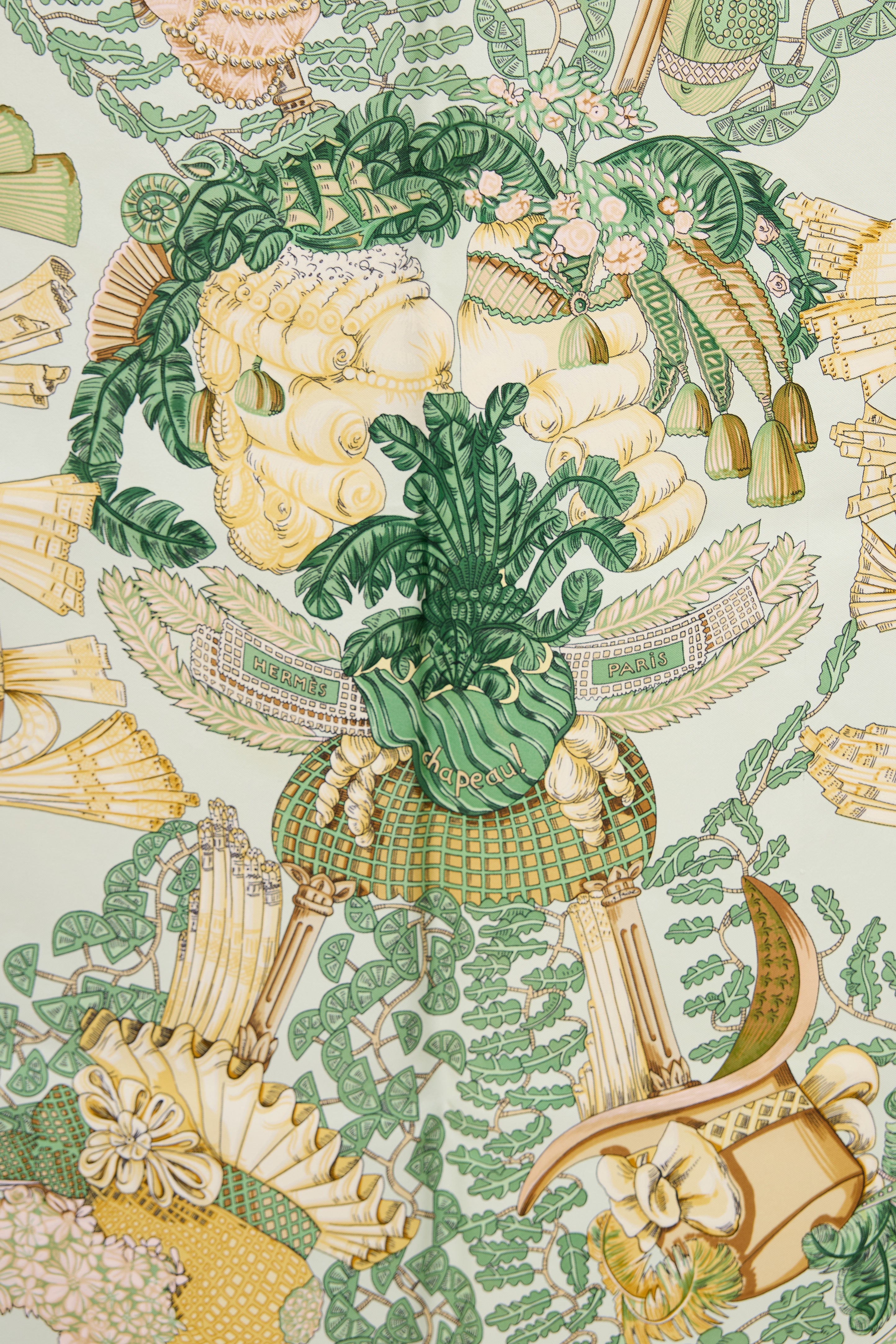 Hermès Silk Chapeau Scarf