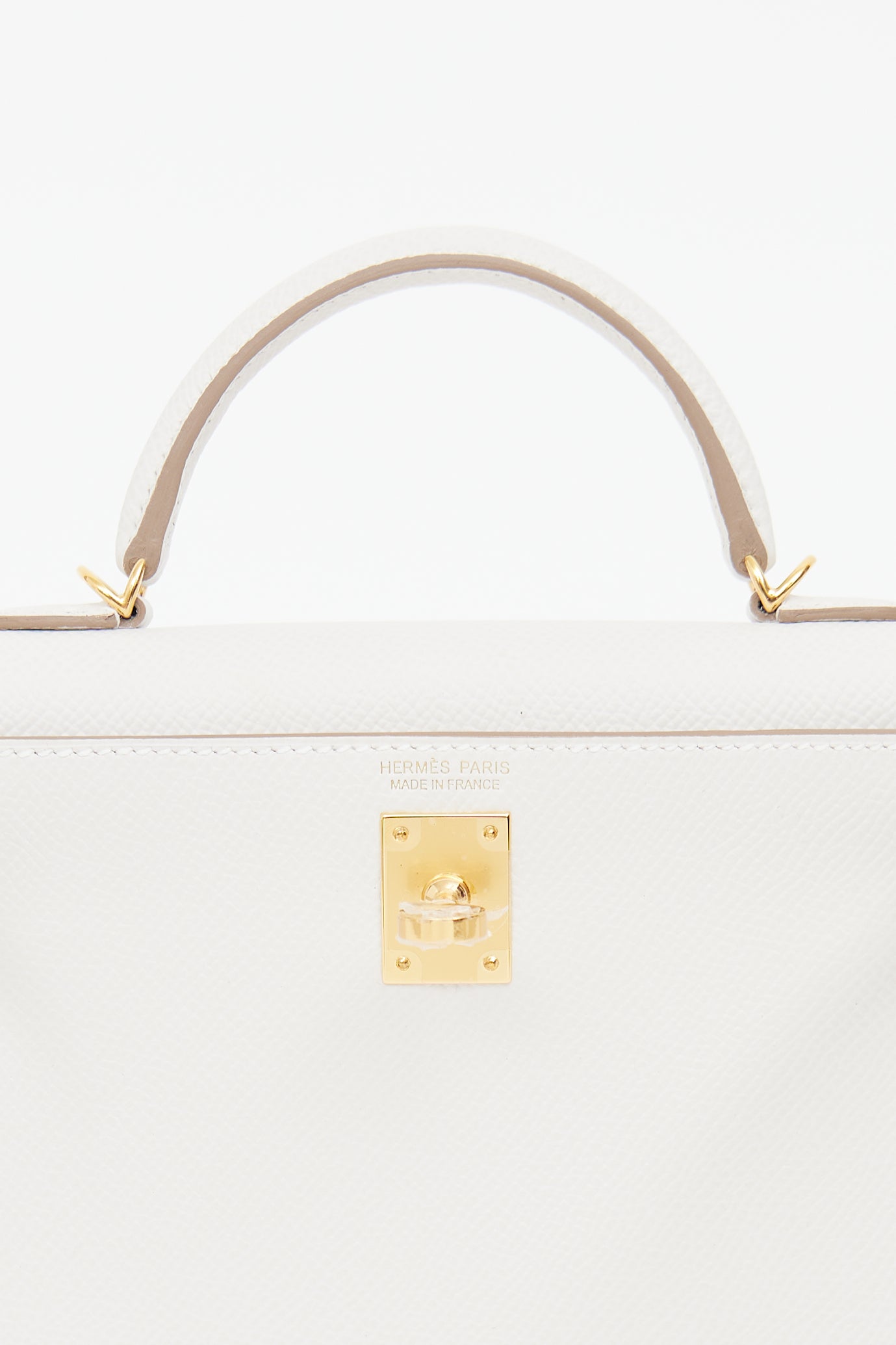 Hermes Gris Pale Epsom Mini Kelly Bag