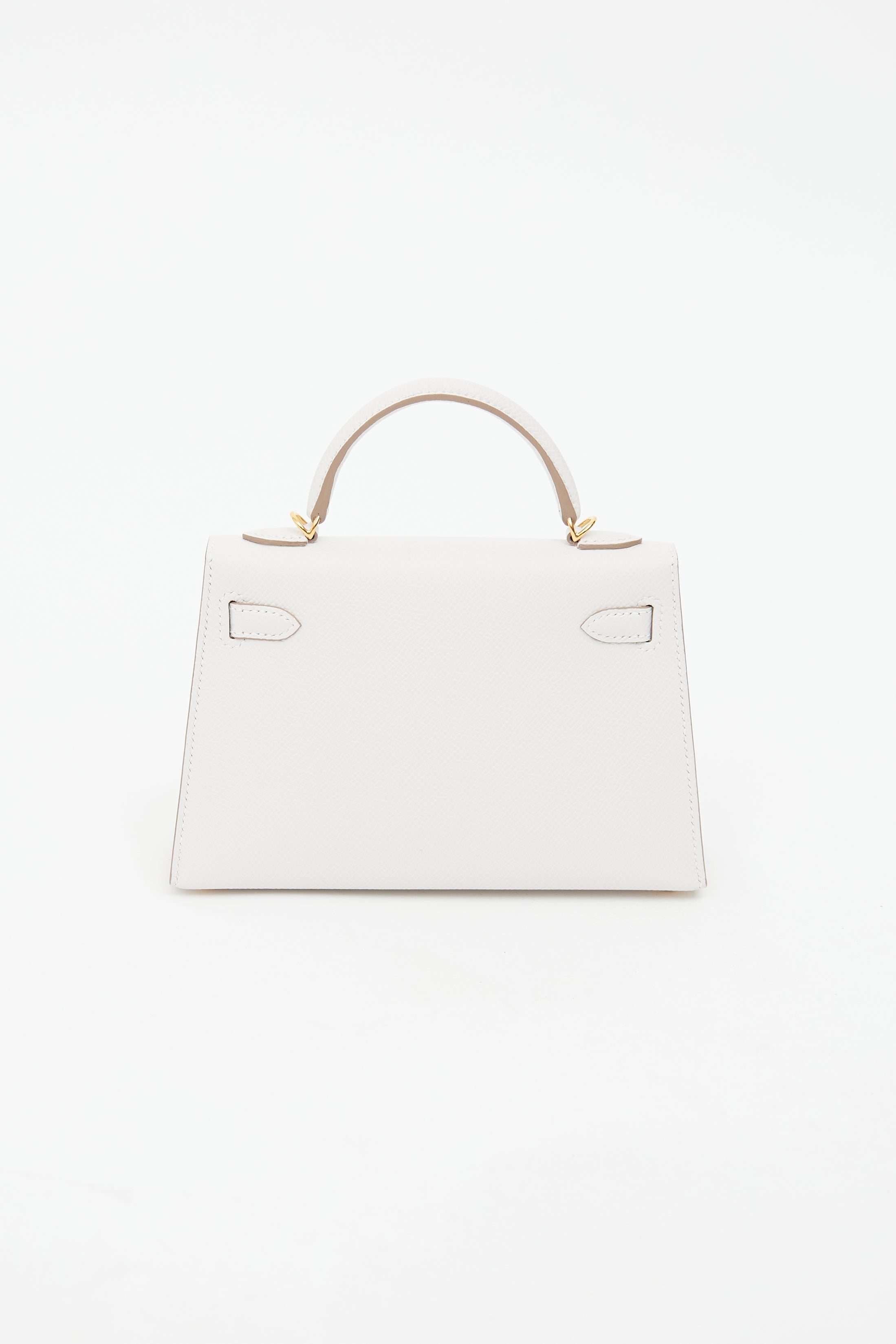 Hermes Gris Pale Epsom Mini Kelly Bag