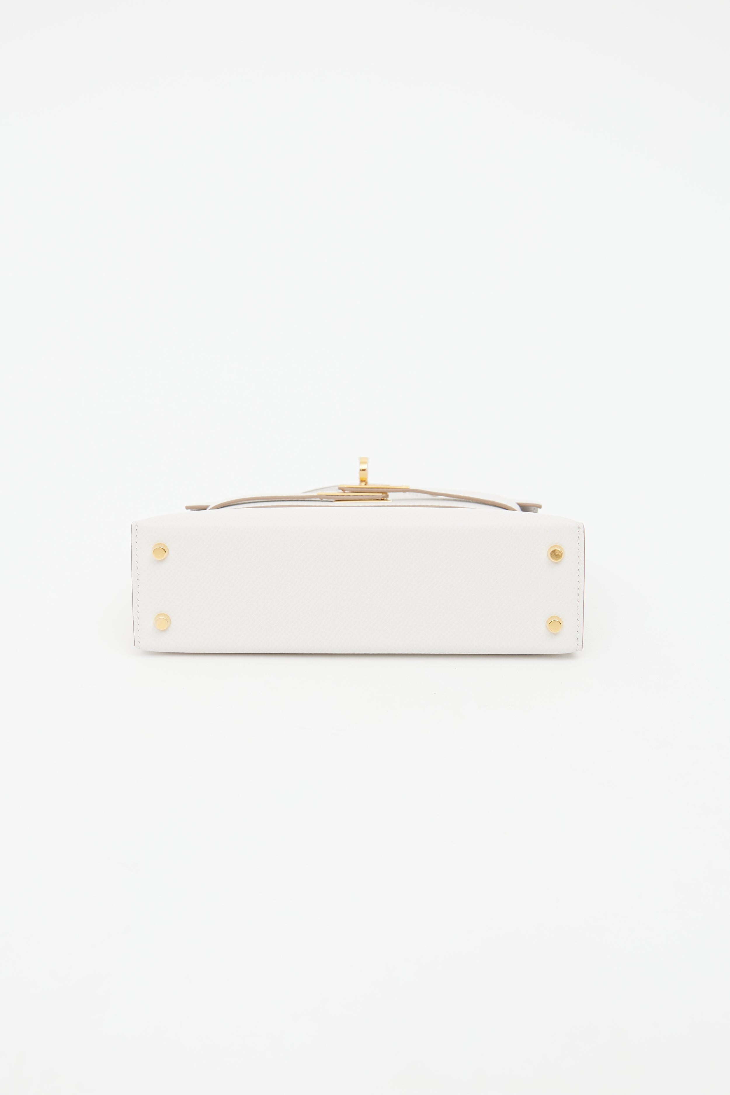 Hermes Gris Pale Epsom Mini Kelly Bag