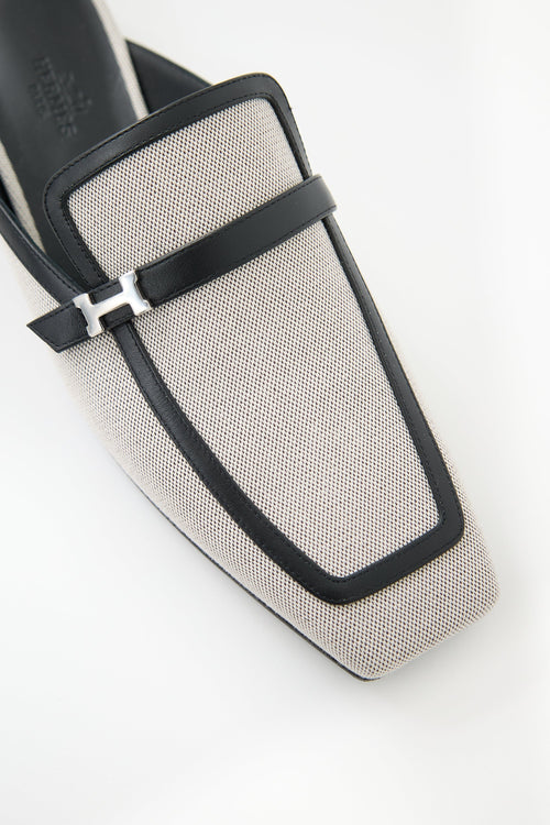 Hermès Canvas Groupie Mule