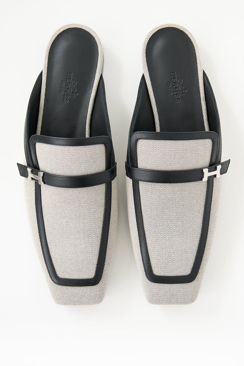 Hermès Canvas Groupie Mule
