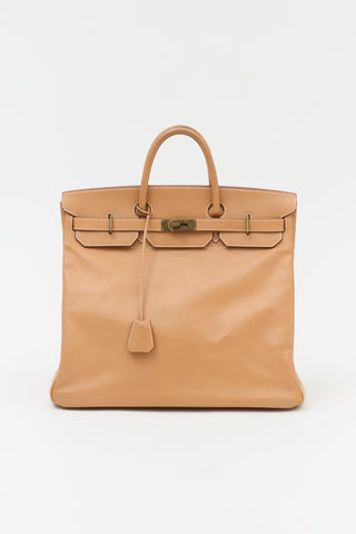 Hermès 1996 HAC Natural Courchevel Birkin 45 Bag