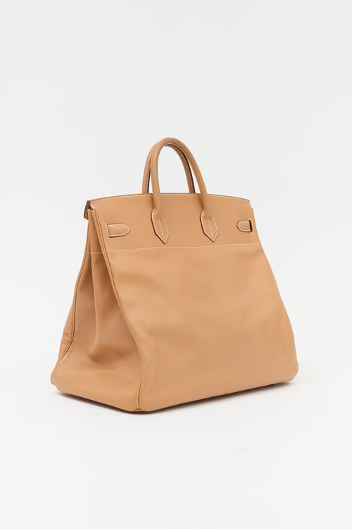 Hermès 1996 HAC Natural Courchevel Birkin 45 Bag