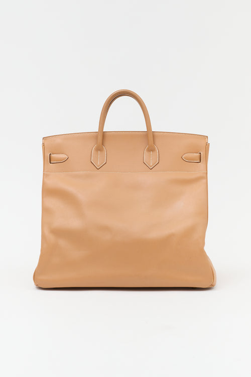 Hermès 1996 HAC Natural Courchevel Birkin 45 Bag