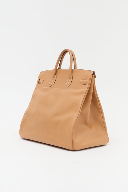 Hermès 1996 HAC Natural Courchevel Birkin 45 Bag